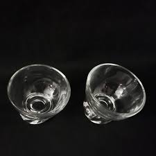 Sweet Bowls - Appetizer Dessert Slanted Thick Glass - Set of ...