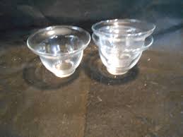 Clear Glass Bell Shaped Pudding Cups - Set of 3 - Etsy
