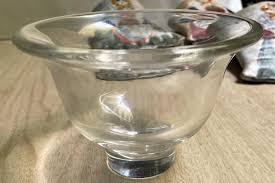 Signed Steuben Mid Century Small Clear Glass Bowl For Sale ...