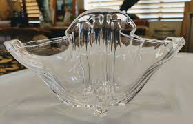 Steuben Art Glass Clear Handkerchief Centerpiece Grotesque ...