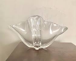 1920's Steuben Grotesque Antique Clear Glass Ripple Bowl ...