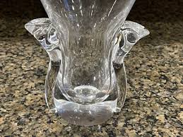 Early STEUBEN Signed Crystal LYRE Lloyd Atkins Deco Glass 7 ...