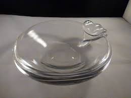 Steuben Signed Vintage Sloped Candy Dish Cigar Ashtray Glass ...