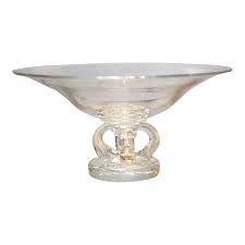 1950s #7884 Steuben Scrolled Footed Tazza Pedestal Glass ...