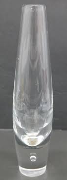 Vintage Steuben Teardrop Bud Vase Clear Crystal Suspended ...