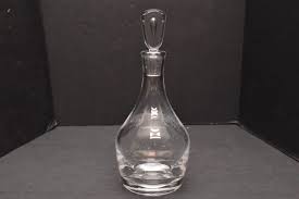 Signed Steuben 10.5” Tall Empty Decanter Bottle Vintage ...