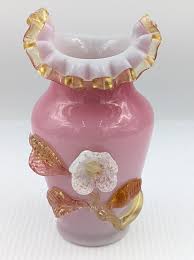 Victorian Stevens & Williams Cased Art Glass Vase Floral ...