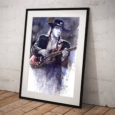 Stevie Ray Vaughan 1 Poster by Yuriy Shevchuk - Yuriy Shevchuk