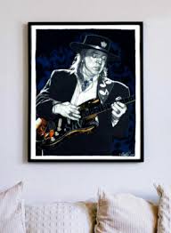 Stevie Ray Vaughan Vaughn SRV #1 Guitar Poster Print Wall Art 16x20 | eBay