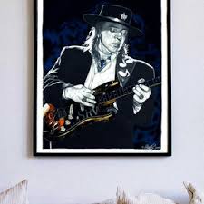 Stevie Ray Vaughan With His Fender Guitar - SRV - 1991 Music Print Ad Photo - Etsy