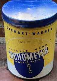 Vintage NOS STEWART-WARNER PORTABLE HAND TACHOMETER MODEL ...