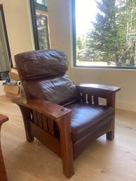 Stickley Recliner, Bustle Back Bow Arm Morris | eBay