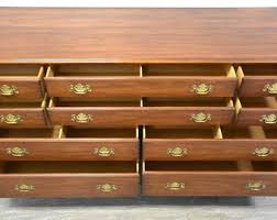 Henkel Harris Solid Cherry and Brass Dresser - Etsy