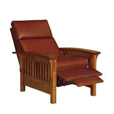 Amish Quarter Sawn White Oak Slat Mission Recliner