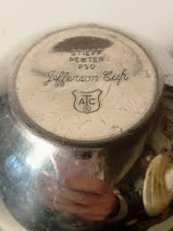 Vintage Age Pewter Revere Oval Bowl and Jefferson Cup - Etsy