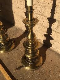Pair Of Large Stiffel Brass Lamps