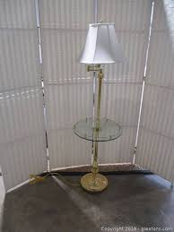 Vintage Brass Stiffel Floor Lamp with Glass Table Auction | Gleaton's, Metro Atlanta Auction Company, Estate Sale & Business Marketplace