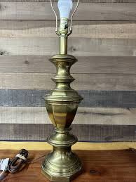 Stiffel Table Lamp Brass MCM Hollywood Regency Very Heavy 31 ...