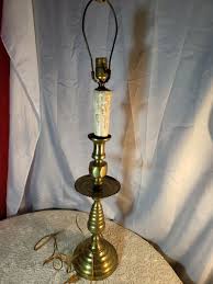 Vintage heavy, One of a Kind, Candlestick Lamp, tall - 29" | eBay