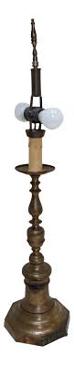 Antique Candlestick Lamp | Chairish