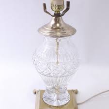 Crystal Urn Lamp, Transparent, Glass Table Lamp, Square 4-leg Stand, Vintage, Decorative, ~ 240401-WH 902 - Etsy Denmark