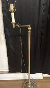 Brass Floor Lamp Stiffel Swing Arm Light Heavy Gold Mid Century Modern Lights VTG - Etsy