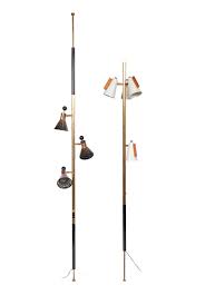 Lot - PAIRING OF MCM FLOOR TO CEILING POLE LAMPS BY RAYMOND ...