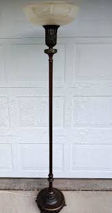 WONDERFUL 1940'S ART DECO ART GLASS CARNIVAL GLASS TORCHIERE ...