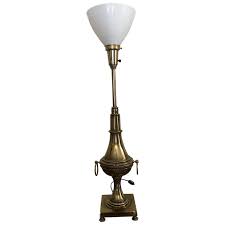 Stiffel brass torchiere table lamp. For Sale at Ruby Lane