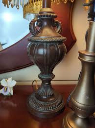 Urn Style Table Lamps With Shades, 22" Tall, And 14" Table Lamps Without Shades - Mayo Auction & Realty