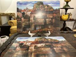 Pimpernel 6 Cork Placemats Artist Roger Duvall 15 3/4 X 12 ...