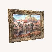 Vintage Bombay Roger Duvall Giclee on Canvas - AptDeco