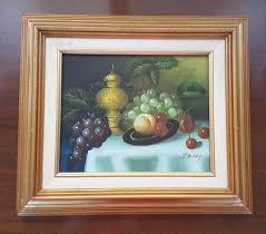 Vintage P. Henry Oil Painting on Canvas Signed and Framed ...