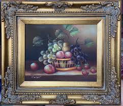 Van Hunt Original Fruit Still Life Framed Oil Painting on Canvas - Etsy UK