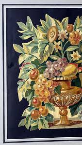 Painting Cutout Oil on Canvas Framed With Faux-Bamboo Wood -03 | Chairish