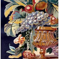 Painting Cutout Oil on Canvas Framed With Faux-Bamboo Wood -01 | Chairish