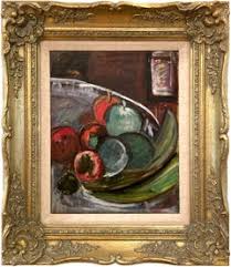 Dorothy Miller - Mid Century Still-Life with Wine and Fruit ...