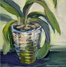 Silver Vase- Oil Painting on Canvas Board - Etsy