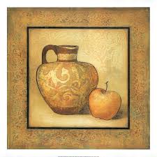 Ancient Pottery with Apple by Ivo Stoyanov - 20 X 20 Inches ...