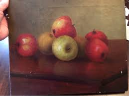 19thc Still Life Seven Apples on Table Top | Autumn Colors | Oil on Canvas | Authentic Original | Professionally Restored | Ready to Hang - Etsy