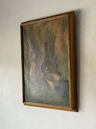 ANTIQUE MID CENTURY MODERN STILL LIFE IMPRESSIONIST OIL ...