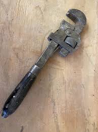 Antique Pipe Wrench | Griffin Resto Deco