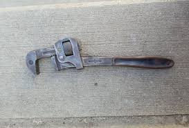 Vintage 14'' Pipe Monkey Wrench Marked Guaranteed Adjustable ...