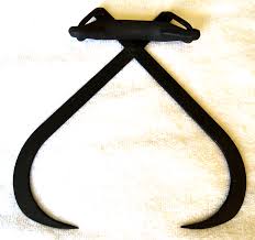 Antique Ice Block Tongs-Forged Cast Iron Ice Hook Primitive ...