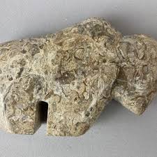 Vintage, Native American, Stone Buffalo or Bison, Fossil Stone, Stands Approx. 3 1/2" Tall X 5 3/4" Long 1 1/2" Deep, Artisan Crafted, OOAK - Etsy