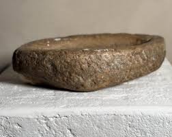 Vintage Stone Bowl - Etsy