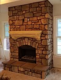 Stone Veneer Fireplace - Bill's Masonry Services