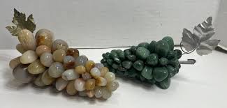Polished Natural Stone Green and Brown Grape Stone Vines ...