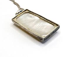 Vintage Handmade Signed CW Sterling Silver Mother of Pearl Carved Chinese Dragon Pendant Box Chain Necklace - 20", Gift for Her - Etsy