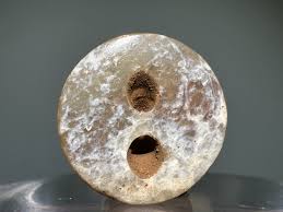 小精品 "Hong Shan" Culture Old Jade Carved "Half Bead" "Gua ...